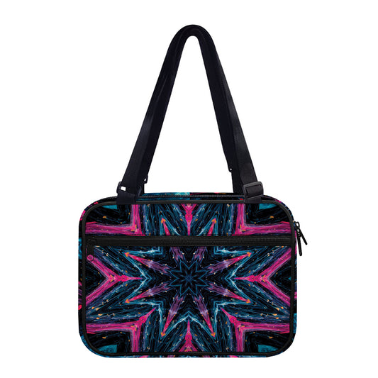 Dark Cloud Kaleidoscope Print Double Strap Bible Bag
