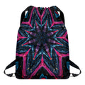 Dark Cloud Kaleidoscope Print Drawstring Backpack