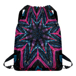 Dark Cloud Kaleidoscope Print Drawstring Backpack