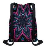 Dark Cloud Kaleidoscope Print Drawstring Backpack