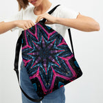 Dark Cloud Kaleidoscope Print Drawstring Backpack