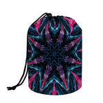 Dark Cloud Kaleidoscope Print Drawstring Makeup Bag