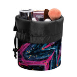 Dark Cloud Kaleidoscope Print Drawstring Makeup Bag