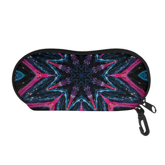 Dark Cloud Kaleidoscope Print Glasses Case