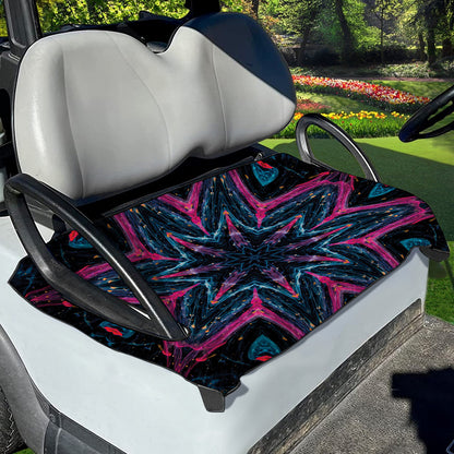 Dark Cloud Kaleidoscope Print Golf Cart Seat Cover
