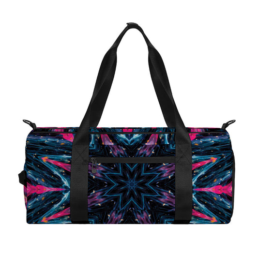 Dark Cloud Kaleidoscope Print Gym Bag
