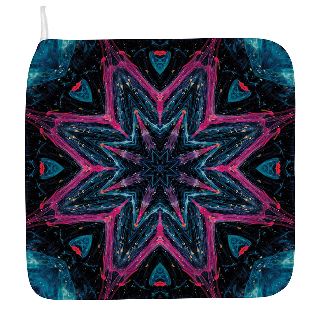 Dark Cloud Kaleidoscope Print Hand Towel