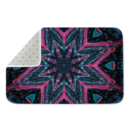 Dark Cloud Kaleidoscope Print Indoor Door Mat