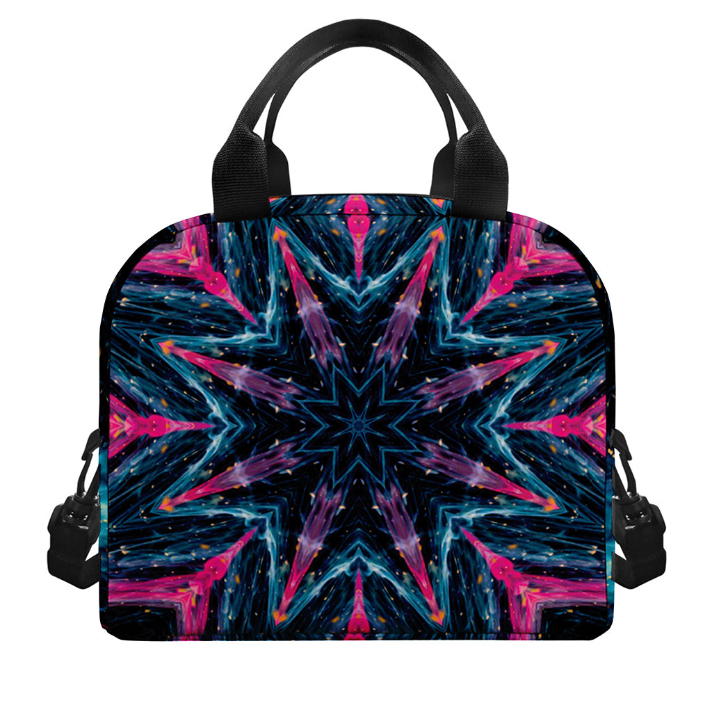 Dark Cloud Kaleidoscope Print Insulated Lunch Bag