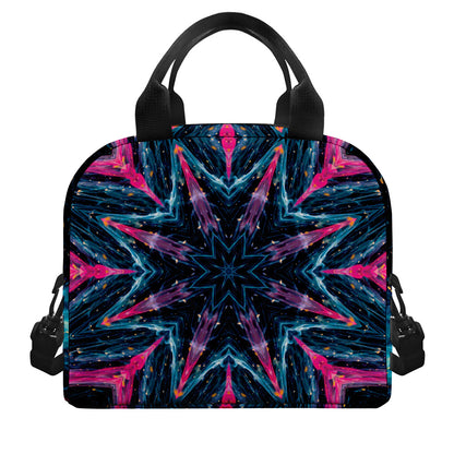 Dark Cloud Kaleidoscope Print Insulated Lunch Bag