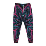 Dark Cloud Kaleidoscope Print Jogger Pants