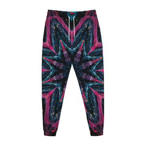 Dark Cloud Kaleidoscope Print Jogger Pants