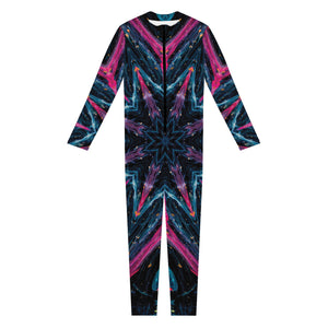 Dark Cloud Kaleidoscope Print Jumpsuit