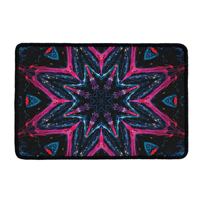Dark Cloud Kaleidoscope Print Kitchen Mat