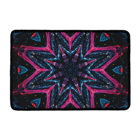 Dark Cloud Kaleidoscope Print Kitchen Mat