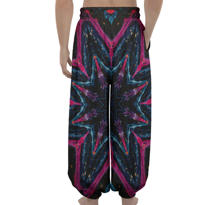 Dark Cloud Kaleidoscope Print Lantern Pants
