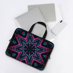 Dark Cloud Kaleidoscope Print Laptop Sleeve With Handle