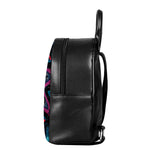Dark Cloud Kaleidoscope Print Leather Backpack