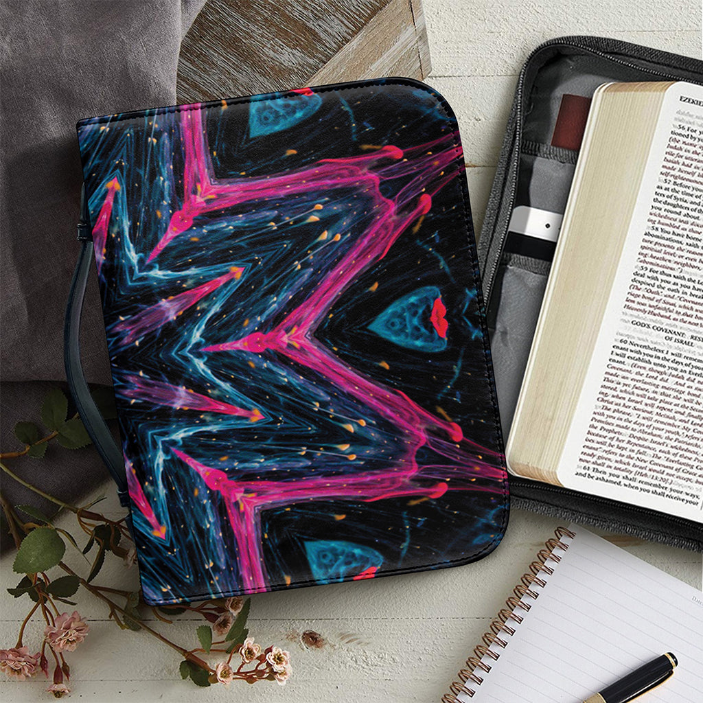 Dark Cloud Kaleidoscope Print Leather Bible Cover