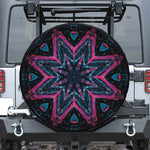 Dark Cloud Kaleidoscope Print Leather Spare Tire Cover