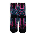 Dark Cloud Kaleidoscope Print Long Socks