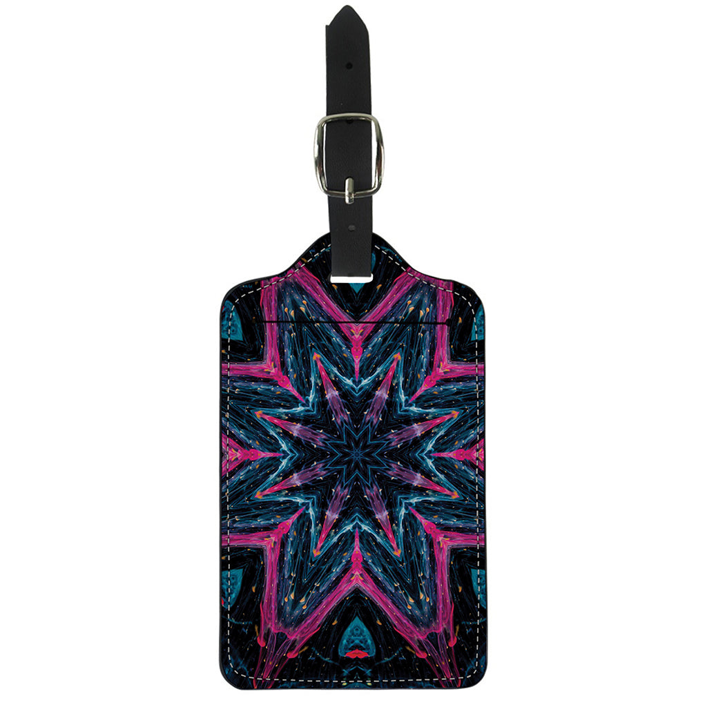 Dark Cloud Kaleidoscope Print Luggage Tag