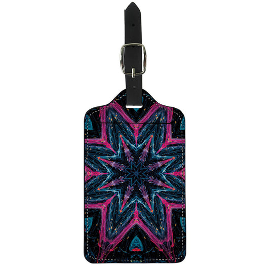 Dark Cloud Kaleidoscope Print Luggage Tag