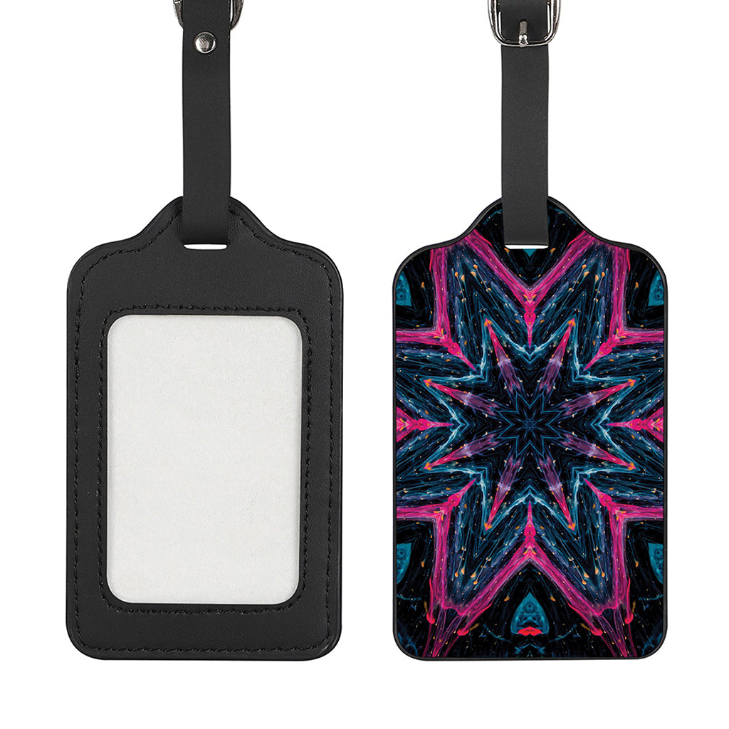 Dark Cloud Kaleidoscope Print Luggage Tag