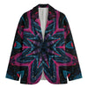 Dark Cloud Kaleidoscope Print Men's Blazer