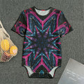 Dark Cloud Kaleidoscope Print Men's Bodysuit