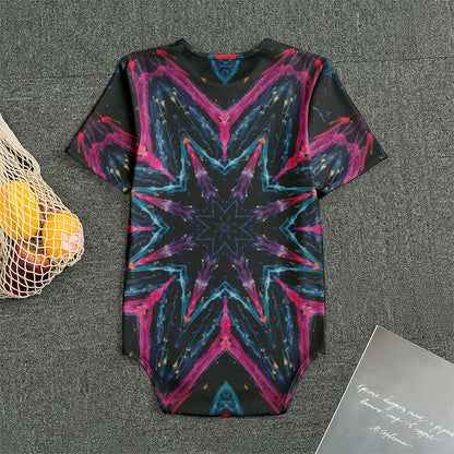 Dark Cloud Kaleidoscope Print Men's Bodysuit