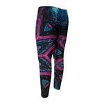 Dark Cloud Kaleidoscope Print Men's Compression Pants