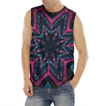 Dark Cloud Kaleidoscope Print Men's Fitness Tank Top