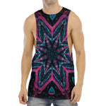 Dark Cloud Kaleidoscope Print Men's Muscle Tank Top
