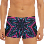 Dark Cloud Kaleidoscope Print Men's Short Boxer Briefs