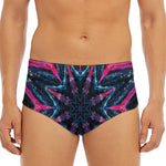 Dark Cloud Kaleidoscope Print Men's Triangle Swim Briefs