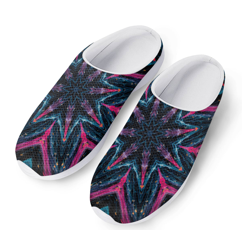 Dark Cloud Kaleidoscope Print Mesh Casual Shoes