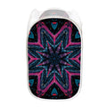 Dark Cloud Kaleidoscope Print Mesh Laundry Hamper