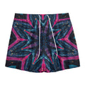 Dark Cloud Kaleidoscope Print Mesh Shorts