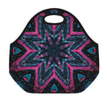Dark Cloud Kaleidoscope Print Neoprene Lunch Bag
