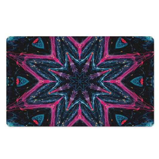 Dark Cloud Kaleidoscope Print Polyester Doormat