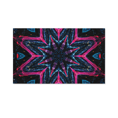 Dark Cloud Kaleidoscope Print Polyester Flag
