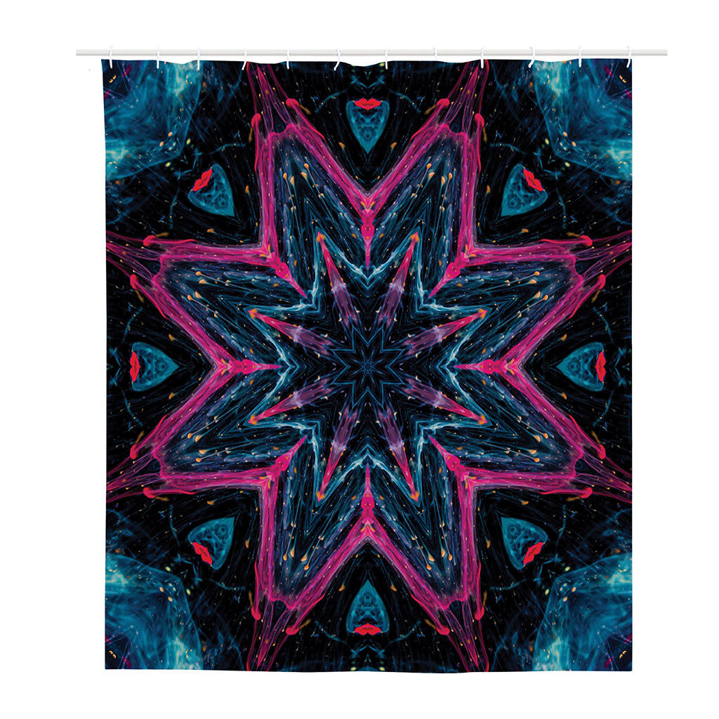 Dark Cloud Kaleidoscope Print Polyester Shower Curtain