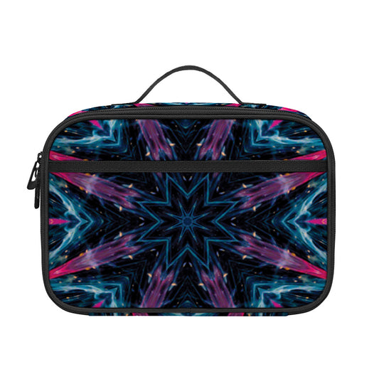Dark Cloud Kaleidoscope Print Portable Lunch Bag