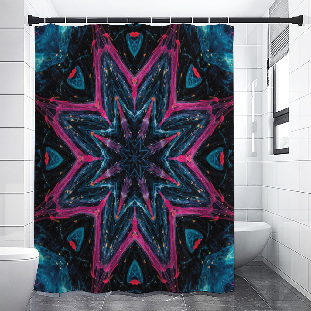 Dark Cloud Kaleidoscope Print Premium Shower Curtain