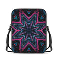 Dark Cloud Kaleidoscope Print Rectangular Crossbody Bag