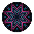 Dark Cloud Kaleidoscope Print Round Floor Mat