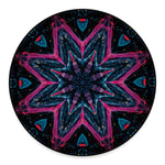 Dark Cloud Kaleidoscope Print Round Floor Mat