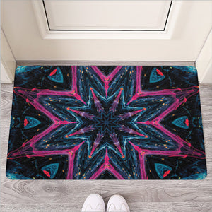 Dark Cloud Kaleidoscope Print Rubber Doormat