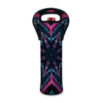 Dark Cloud Kaleidoscope Print Single Neoprene Wine Tote